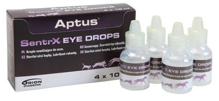 Aptus SENTRX eye drops 4 x 10 ml MHD 31/08/2024