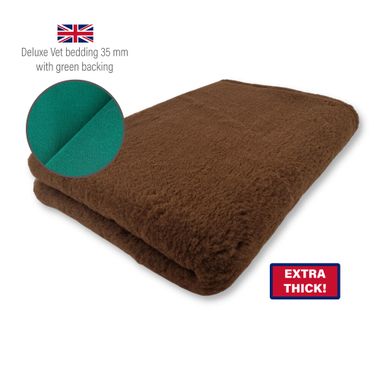 DRYBED Deluxe Vet Bed 35 mm braun 100 x 75 cm