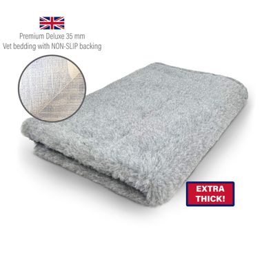 DRYBED Premium Vet Bed Deluxe 35 mm grau 150 x 100 cm