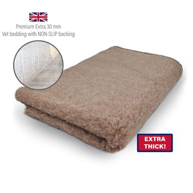 DRYBED Premium Vet Bed Extra 30 mm mink hellbraun 100 x 75 cm