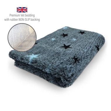 DRYBED Premium Vet Bed Sternenklare Nacht blau 100 x 75 cm