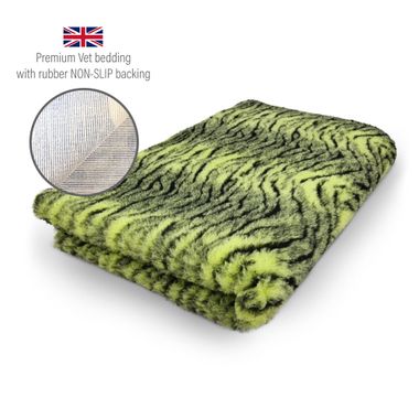 DRYBED Premium Vet Bed Tiger limettengrün 100 x 75 cm