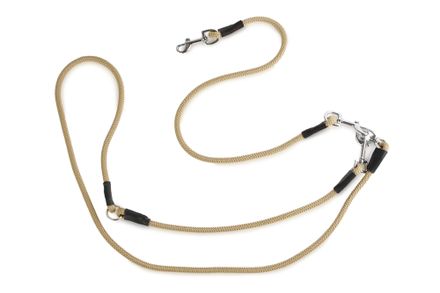 Firedog Umhängeleine 8 mm L 265 cm klassischer Karabiner beige